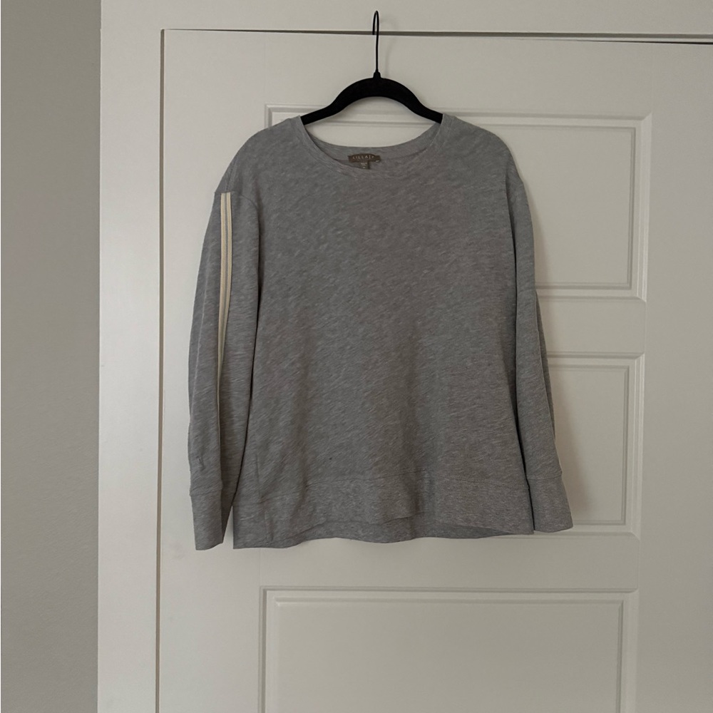 Lilla P Light Gray Crewneck Sweater